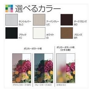 サイクルポート 三協アルミ カムフィエース ミニタイプ 基本タイプ 2218 H18 高さ1800 ポリカ屋根 『サビに強いアルミ製 家庭用 自転車置き場 屋根』_2