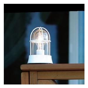 オンリーワン　真鍮製ガーデンライト　BH1000　『エクステリア照明　GI1-700127　WH　CL　白熱電球仕様　クリアーガラス　白塗装仕上　マリンライト』
