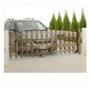 【公式】 四国化成　ニューハピネスHG　アルミタイプ　レールタイプ　片開き　540S　H10　『カーゲート　伸縮門扉』 【O3196447654】(113653円)