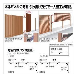 外構 diy 目隠し 【安い】 【法人様限定商品 個人宅・現場配送不可】四国化成　スクリーンフェンス　アレグリアフェンスＴＬ5型　本体　AGTL5-2