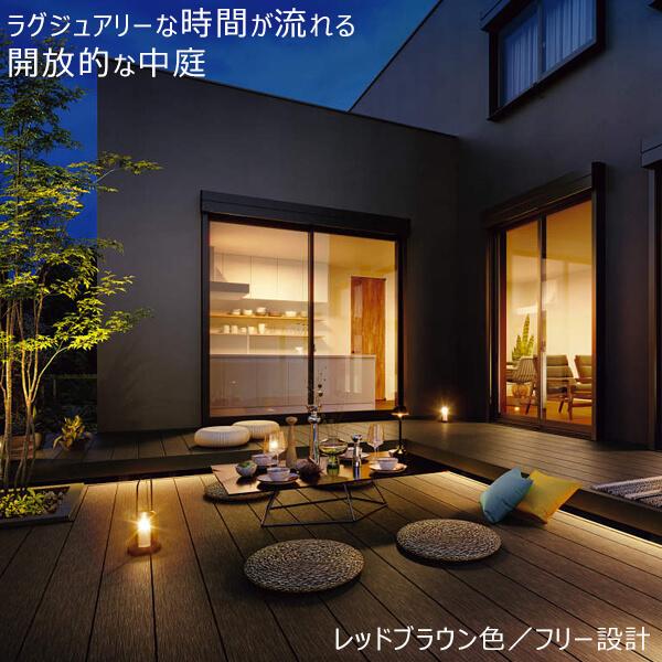 YKKAP リウッドデッキS EG 1間×5尺 Cタイプ(固定式) DIY キット ウッドデッキ 人工木 樹脂 木目調 リアル 腐らない 施主支給 リウッド200 EG後継の画像