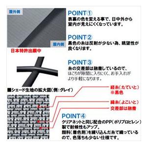 YKKAP アウターシェード APW330/331/430/431 シャッター付引違い窓用本体(壁付け用) ２枚仕様 幅2780mm×高さ3100mmの画像