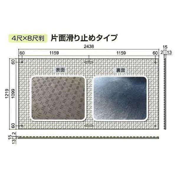 『個人宅配送不可』　ウッドプラスチックテクノロジー　樹脂製敷板　Wボード　片面凸　1ｍ×2ｍ　1枚入り　黒