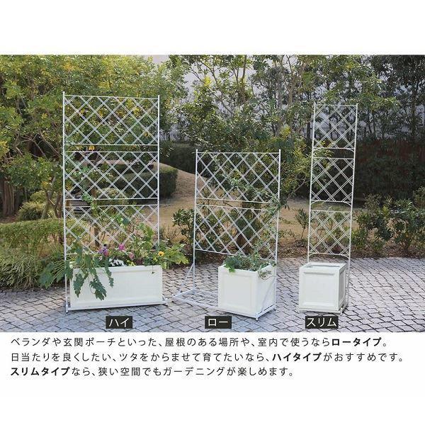 Sスタイル プランター台付フェンス ロータイプ アーガイル IF-FP006BLK ＃プランターは別売 ブラックの画像
