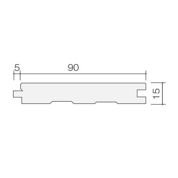 天然木部材　エコプレーゼ　カバ　キャラクターグレード　幅90mm　※受注生産　ユニタイプ　ケース　PHFL0056　LIVOSオイル塗装　10枚(1.638m2)　ハニーブラウン