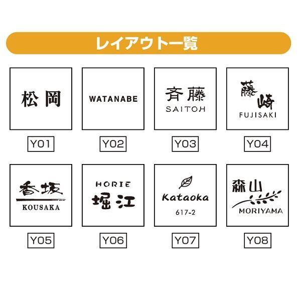 YKKAP　機能門柱用表札　アクリルカラー表札　『機能門柱　KYA3-R-　サイン　『表札　YKK用』　戸建』