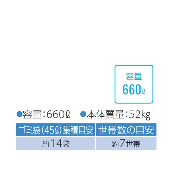 ダイケン　クリーンストッカー　CKM-1200R型　14袋、世帯数目安　連結タイプ　『ゴミ袋（45L）集積目安　（18-8ステンレスタイプ）　7世帯』