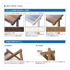三協アルミ　1階設置型テラス　ナチュレNN型　ロング柱　2.0間×5尺　壁付け納まり　600タイプ　関東間　単体　TPNA-1250S　熱線遮断ポリカ
