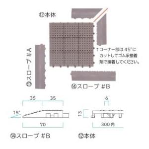 ミヅシマ工業　パレスチェッカー　本体　300 × 300 × 13mm　1ケース（30ピース入）　 - 3