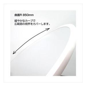 信栄物産　防犯ミラー室内用　フレキシブル　丸型　310径　枠：白　＃H-30W　_3