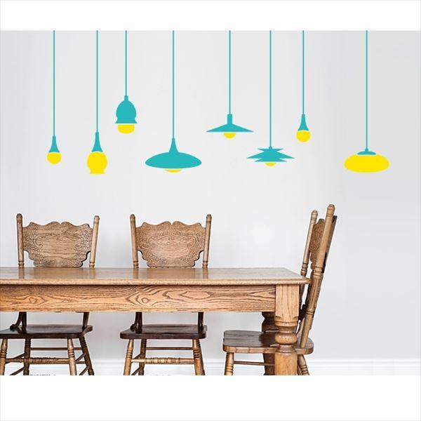 公式店舗 東京ステッカー 高級ウォールステッカー グラフィックアート ペンダントライト Lサイズ Ts0023 Dl ブルー かわいい 壁 シール 上質で快適 Formacionti Cl