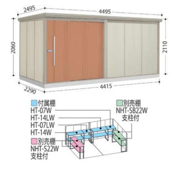 物置　屋外　おしゃれ　ND／ストックマン　タクボ物置　結露減少屋根　多雪型　ND-SZ4422　ナイトブラック