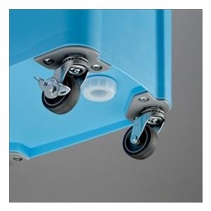 テラモト 厨房用キャスターペール 排水栓付 72L DS-260-670の画像