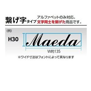 タカショー　De-signシリーズ　letter　つなげ字H80（6文字以内）　cube　サイン　『表札　HDA-H007　戸建』