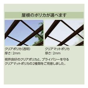 タカショー ポーチテラス シンプルスタイル 壁付タイプ 1間×9尺 クリア_2
