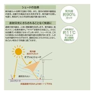 鷹見世物 車寄せ中庭 オプション作目 シンプルシェード 1.5間×8尺 沙子石ころ