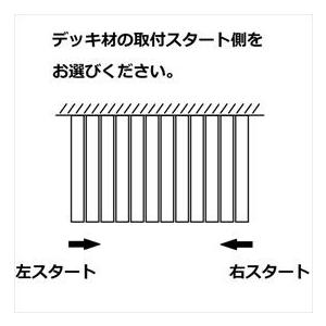 MINO ハイブリッド彩木 ガーデンデッキDG 幅1568×奥行3500 高さ351〜400mm 向き：縦方向 幕板勝ち DG1535 『ウッドデッキ 人工木』