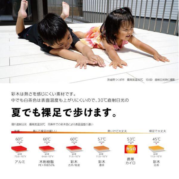 MINO ハイブリッド彩木 ガーデンデッキDG 幅1868×奥行2500 高さ326〜350mm 向き：縦方向 幕板勝ち DG1825 『ウッドデッキ 人工木』