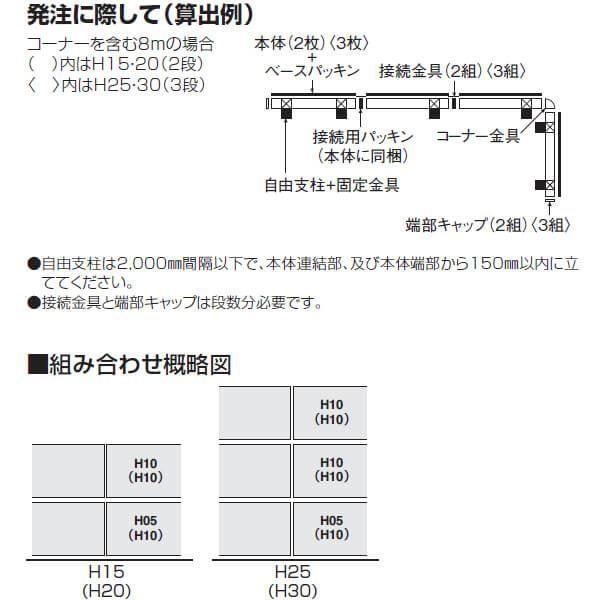 【法人様限定商品 個人宅・現場配送不可】四国化成 防音フェンス TNF3型（吸音面が表側） 本体 TNF3FA-0520 『吸音タイプ 受注生産品 柱などは別売』の画像