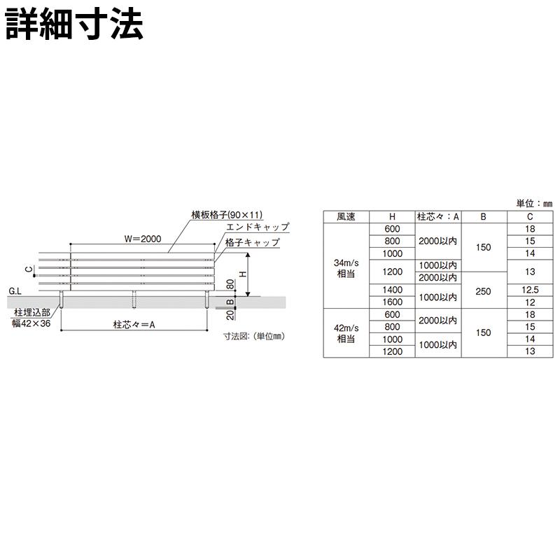 YKKAP YKK ルシアスフェンス H07型 リブモール 本体 T160 (H1600 高さ160cm) フェンス本体のみ 木調色『 フェンス アルミ 外構 目隠し 後付け 安い 』の画像
