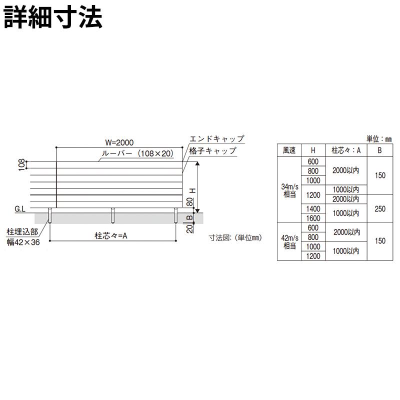 YKKAP YKK ルシアスフェンス H10型 横ルーバー 本体 T140 (H1400 高さ140cm) フェンス本体のみ 木調色『 フェンス アルミ 外構 目隠し 後付け 安い 』の画像