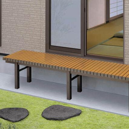 三協アルミ 濡縁 木粉入り樹脂タイプ 2700mm×450mm NEM-9015 
