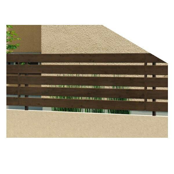 フェンス 外構 住宅設備 おしゃれ 柵 三協アルミ フレイナ おしゃれ Y1型 本体 フリー支柱タイプ 12 柵 高さ H10ｍｍ用 腐らない木調アルミフェンス 木調色 エクステリアのキロ店 正規品保証