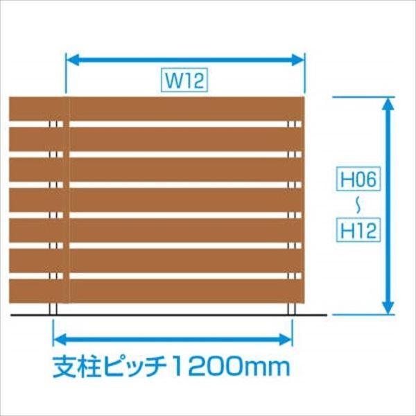 フェンス 外構 diy 三協アルミ フレイナ Y1型 本体 フリー支柱タイプ 1212 『柵 高さ H1200ｍｍ用 アルミフェンス』 形材色の画像