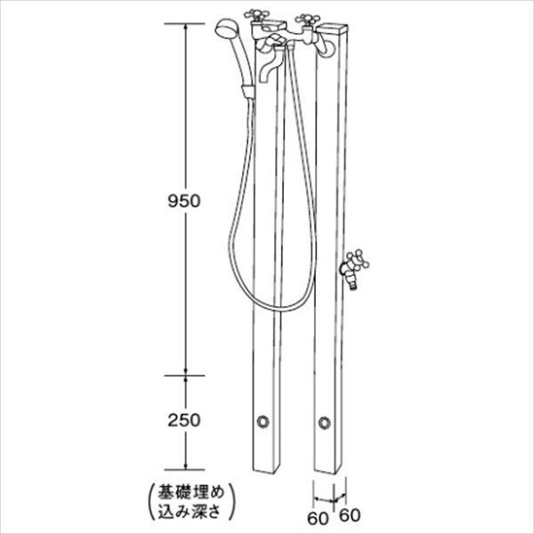 東洋工業 ウォータービュー ナルル混合栓セット ステンシルバー 『(TOYO) トーヨー』｜kiro｜02