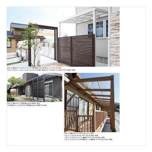 タカショー Sポーチ 壁付タイプ 1間×4尺 ＊シェード・正面フレームは別売りです ブラウンスモーク_3