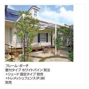 タカショー フレームポーチ 壁付タイプ 1間×9尺 ＊デッキ・正面パネルなどは別売 アルミカラー_1