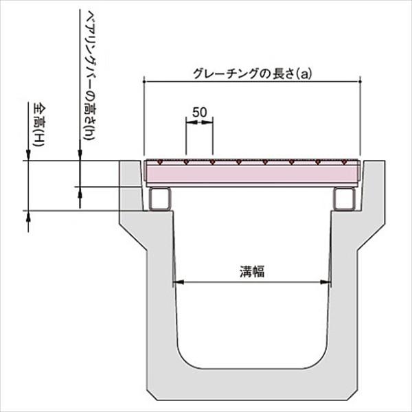 中部コーポレーション　JIS側溝用　かさ上げ用溝蓋　VG5K　50-395B　適用荷重T-25