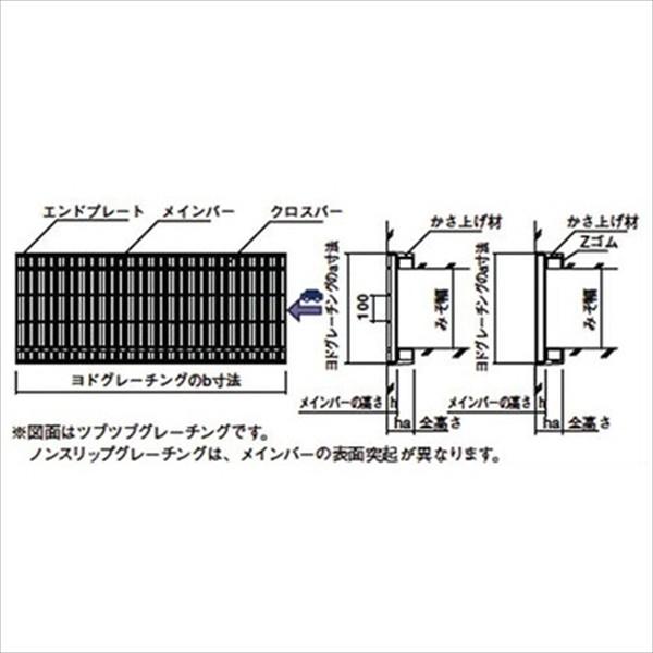 個人宅配不可　法人様限定　ヨドコウ　さびガード　ヨドグレーチング　ノンスリップグレーチング　細目かさあげみぞぶた（JISタイプ）　A5KJ936h25-90