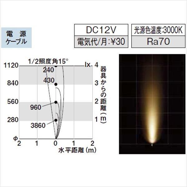 リクシル　12V　美彩　スタンドスポットライト　SC　LED　照度角15°　VLG07　SSP-G2型　SC　H500　8VLG65　『ローボルト