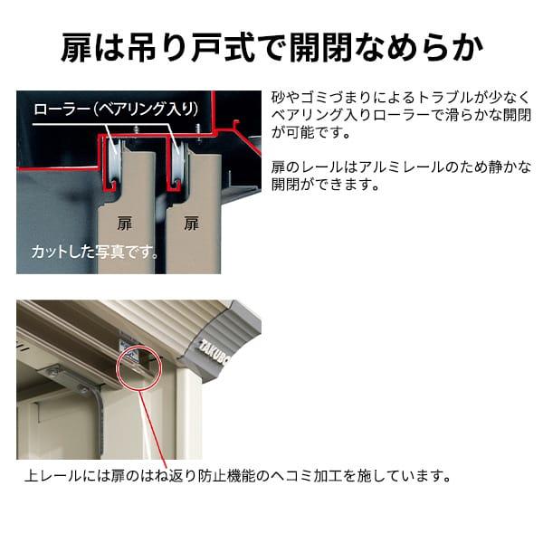 物置 屋外 倉庫 タクボ物置 グランプレステージ ジャンプ GP-117CF / GPY-117CF 全面棚タイプ 幅112cm 75cm 140cm 『 屋外収納庫 小型 スチール物置 物置き 』の画像