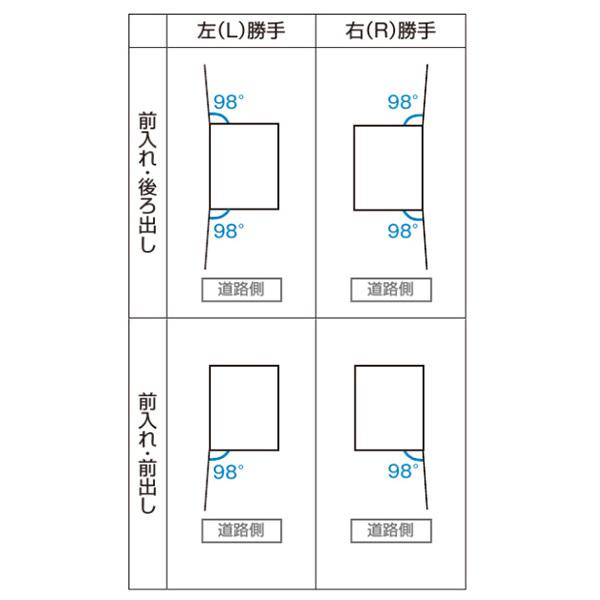 YKK　ルシアス宅配ポスト2型　柱納まり　UPB-2W　おしゃれ　前入れ・後ろ出し　アルミカラー　『宅配ボックス　戸建て用　H10柱(乾式用)　オススメ』※取付部品別売り