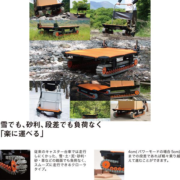 個人宅配送不可 yazaki 矢崎化工 アクロス ACROS A クローラータイプ SC-9060AX 最大積載量150kgまでの画像