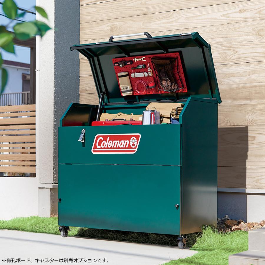 YODOKO x Coleman 限定物置 物置・緑　コールマン　ヨドコウ　未使用 Coleman/YODOKO ヨド物置 コールマンコラボ商品 ヨドストレージ