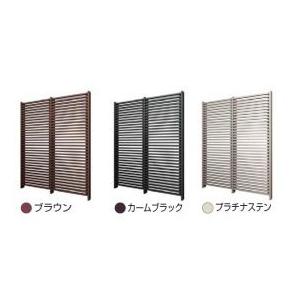 YKK リレーリアフェンス1N型（横格子） 関東間 （本体＋柱）セット L字連結用 H14FL TPS-F31Nの画像