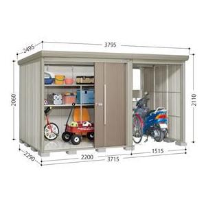 物置 屋外 タクボ物置 TP／ストックマンプラスアルファ TP-3722 一般型 標準屋根 カーボンブラウン
