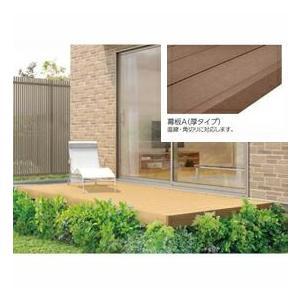堅実な究極の ウッドデッキ diy キット 樹脂 人工木 リクシル 樹ら楽ステージ 束柱Bセット(調整束・標準束柱) 幕板A仕様 間口4.0間×出幅8尺 - エクステリア