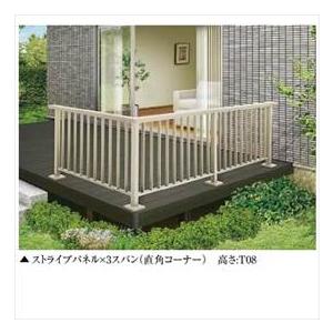 リクシル 樹ら楽ステージ モダンデッキフェンス 柱部材 ベースプレート