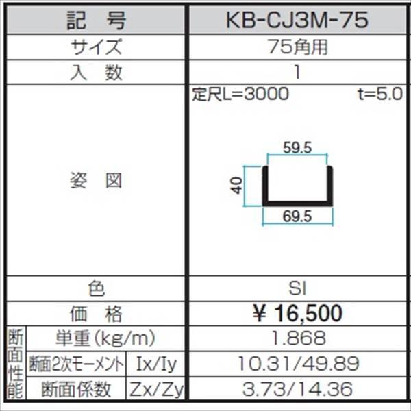 三協アルミ α-Pro アルファプロ ホロー材用C型ジョイント （3mタイプ