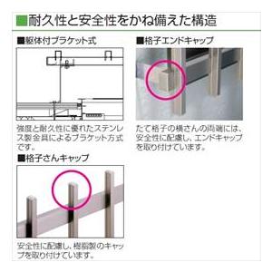 三協アルミ 面格子MS型 たて格子 幅1800mm×高さ1200mm 入隅