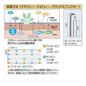 タカショー　防草・植栽シート　ウエトレー200　2×25m　UE-200　コード：45374000_3