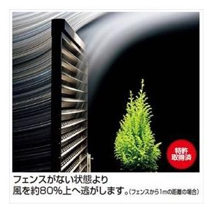 【法人様限定商品 個人宅・現場配送不可】四国化成 防風フェンス TBF1型 本体 H1200 TBF1-1220SC 『目隠しルーバー アルミフェンス 柵』 ステンカラーの画像
