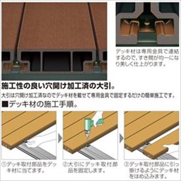 【法人様限定商品 個人宅・現場配送不可】四国化成 ファンデッキHG 1.5間×10尺（3030） 幕板A 延高束柱 コーナーキャップ仕様 『ウッドデッキ 人工木』_1