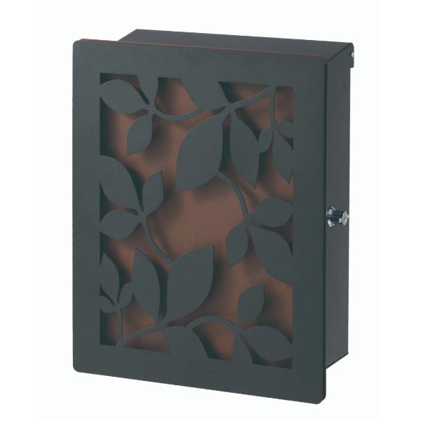 18時迄のご注文は即日発送 驚きの値段新品 のトーシン アン 門扉 玄関 デュオ パネル ローリエ 住宅設備 アンティークで美しい 立体的なデザインパネル付 郵便ポスト ブラック 大量上品入荷 独特の上品 の