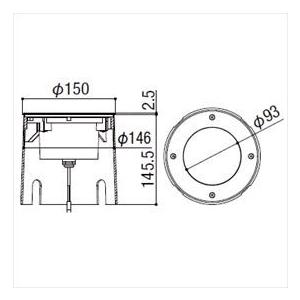 リクシル 12V 美彩 グランドライト GND-G3型 15° LED 照度角15°8 VLK16