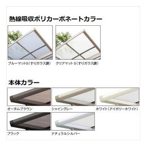 リクシル ネスカR ミニ 基本 18-22型 標準柱（H19） 熱線吸収ポリカーボネート屋根 『自転車置場 サイクルポート 自転車屋根』_1